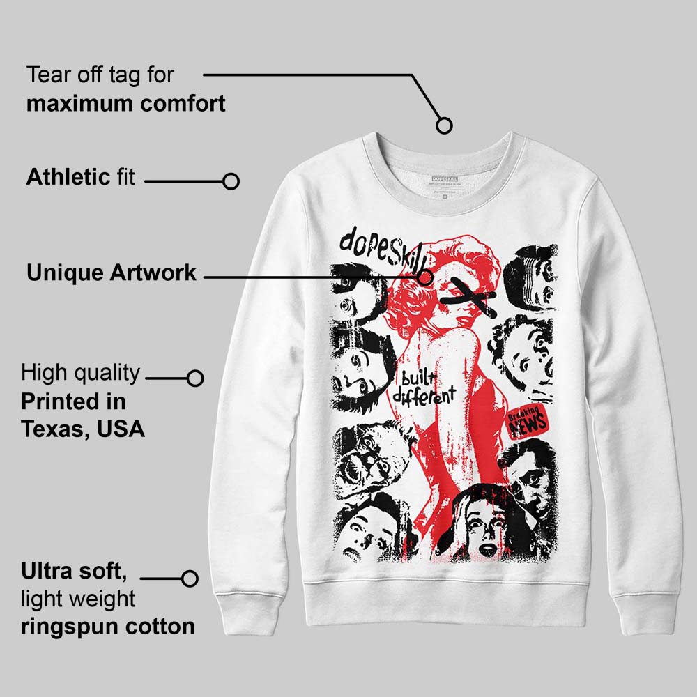 Cherry 11s superstreetwear Sweatshirt Built Different Graphic
