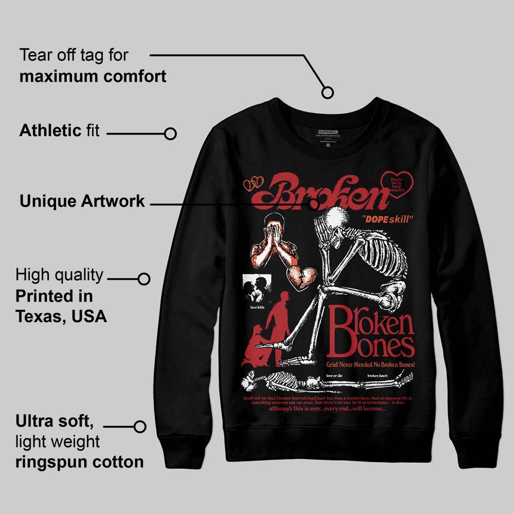 Brick By Brick 4s superstreetwear Sweatshirt Broken Bones Graphic