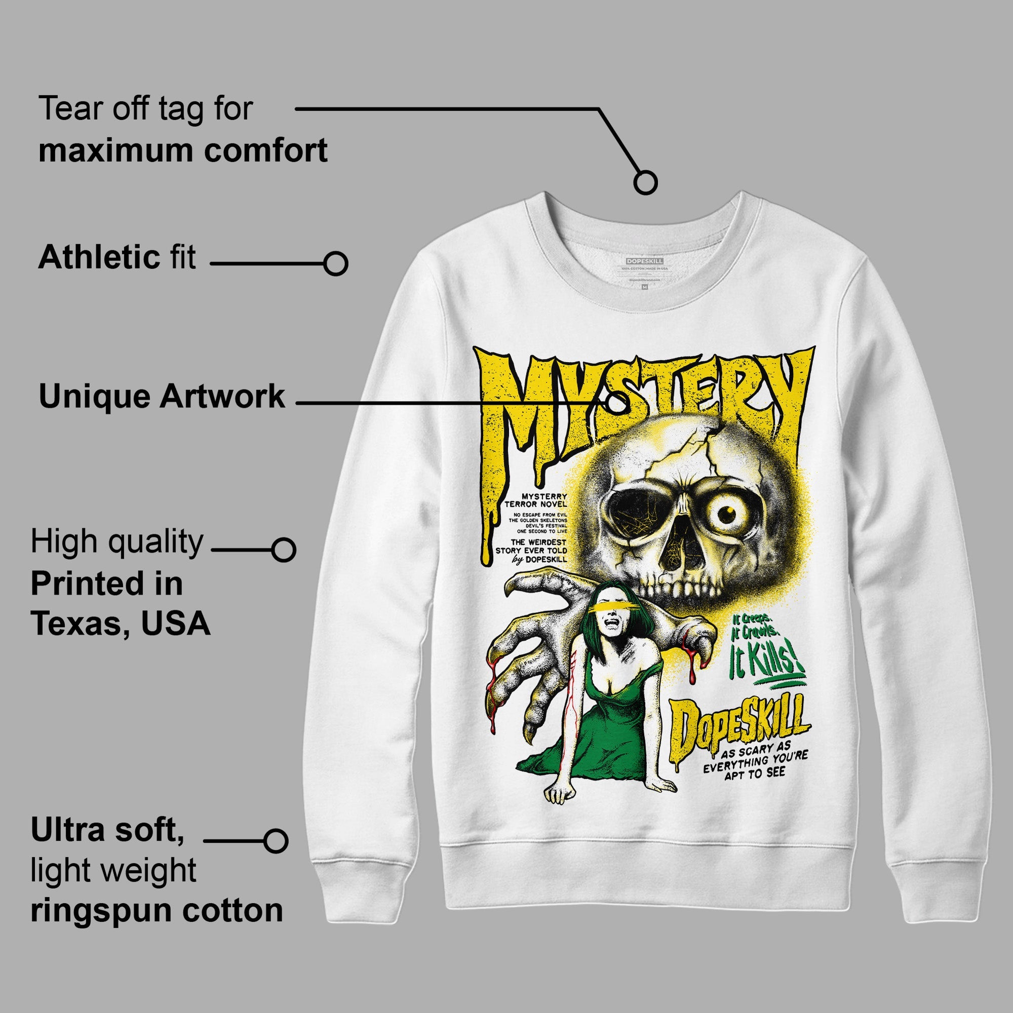 Dunk Reverse Brazil superstreetwear Sweatshirt Mystery Ghostly Grasp Graphic