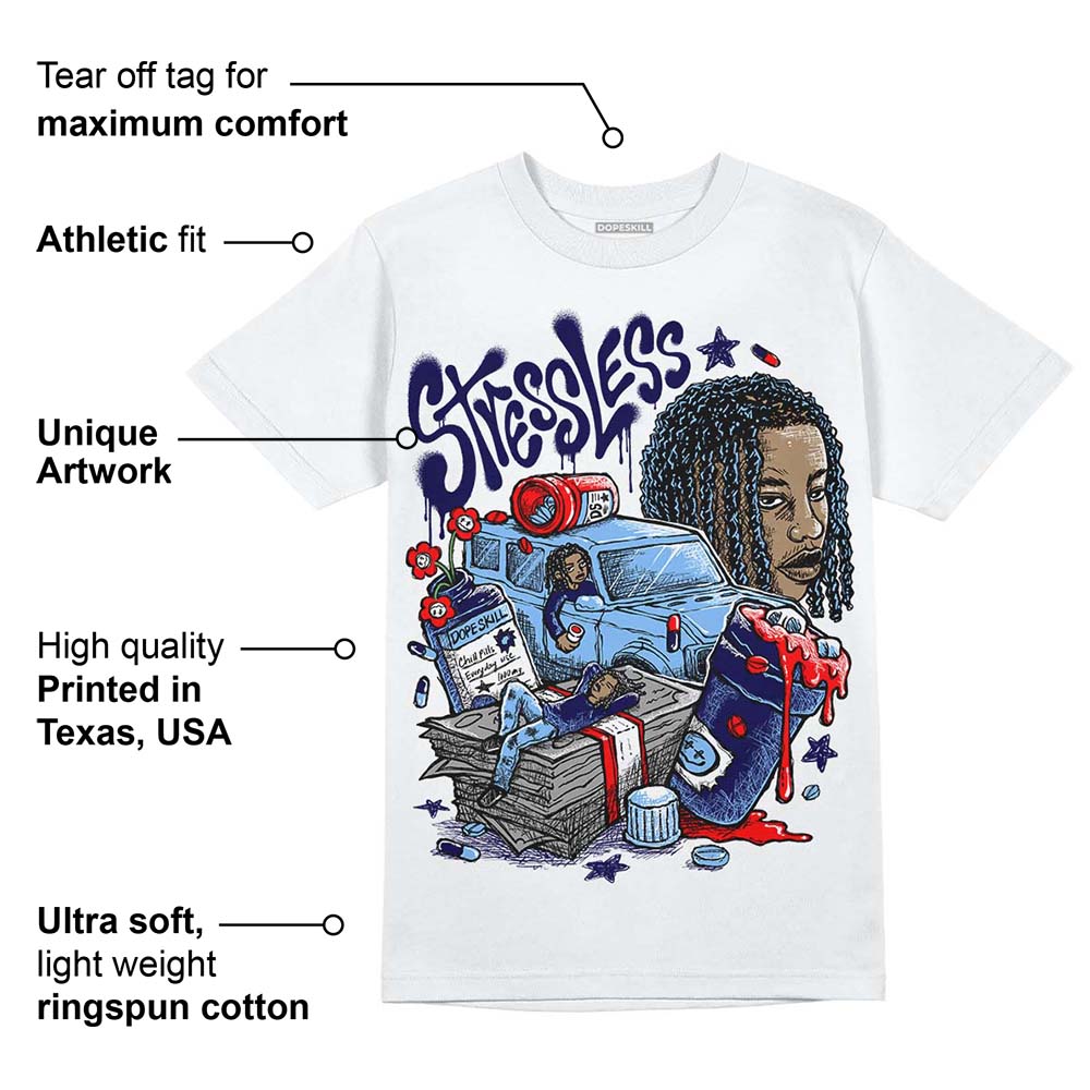 University Blue Collection superstreetwear T-Shirt Stressless Graphic
