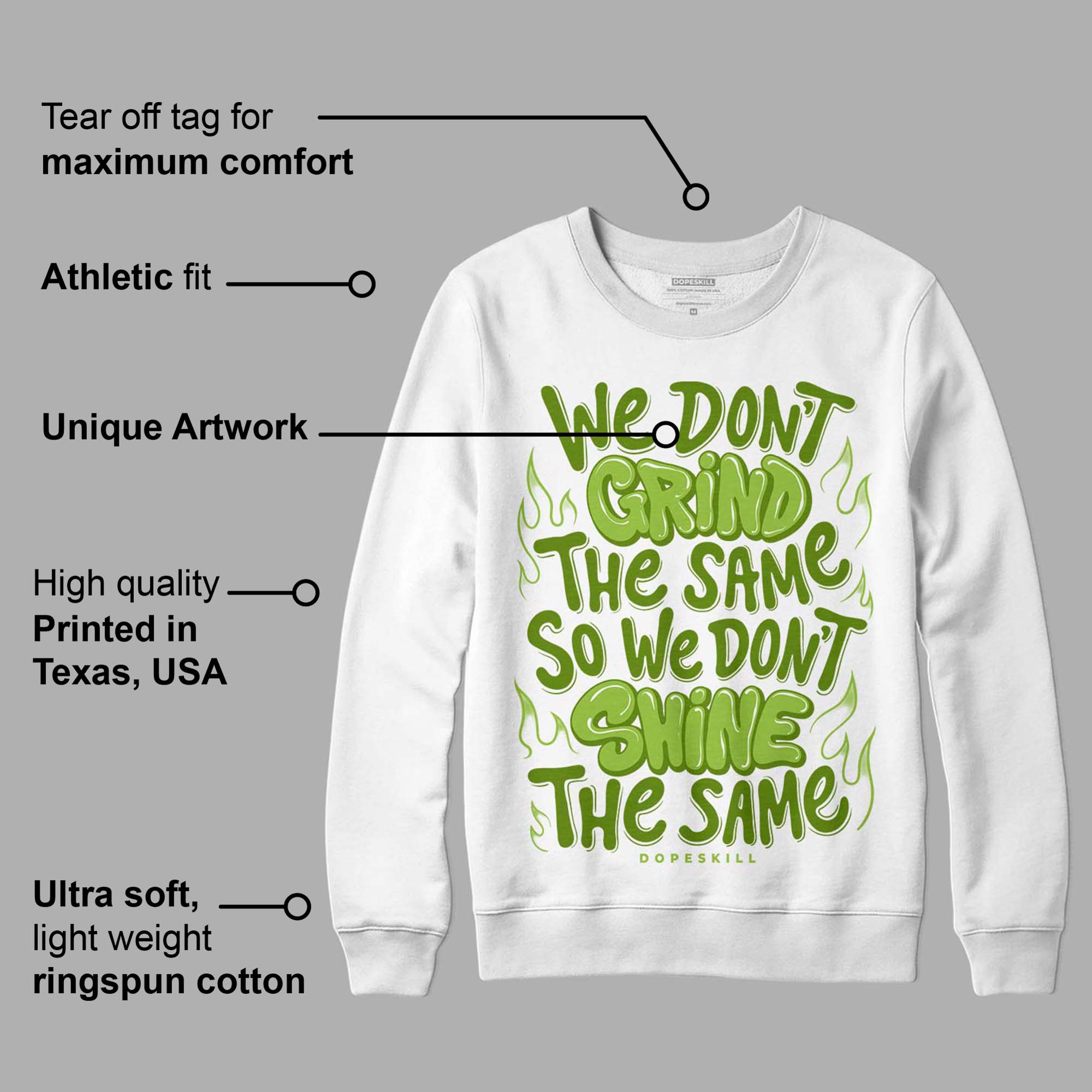 Dunk Low 'Chlorophyll' superstreetwear Sweatshirt Grind Shine Graphic