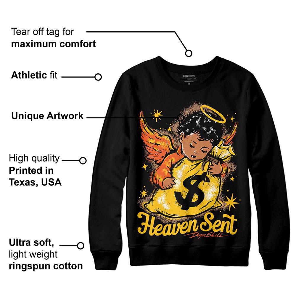 Yellow Collection superstreetwear Sweatshirt Heaven Sent Graphic