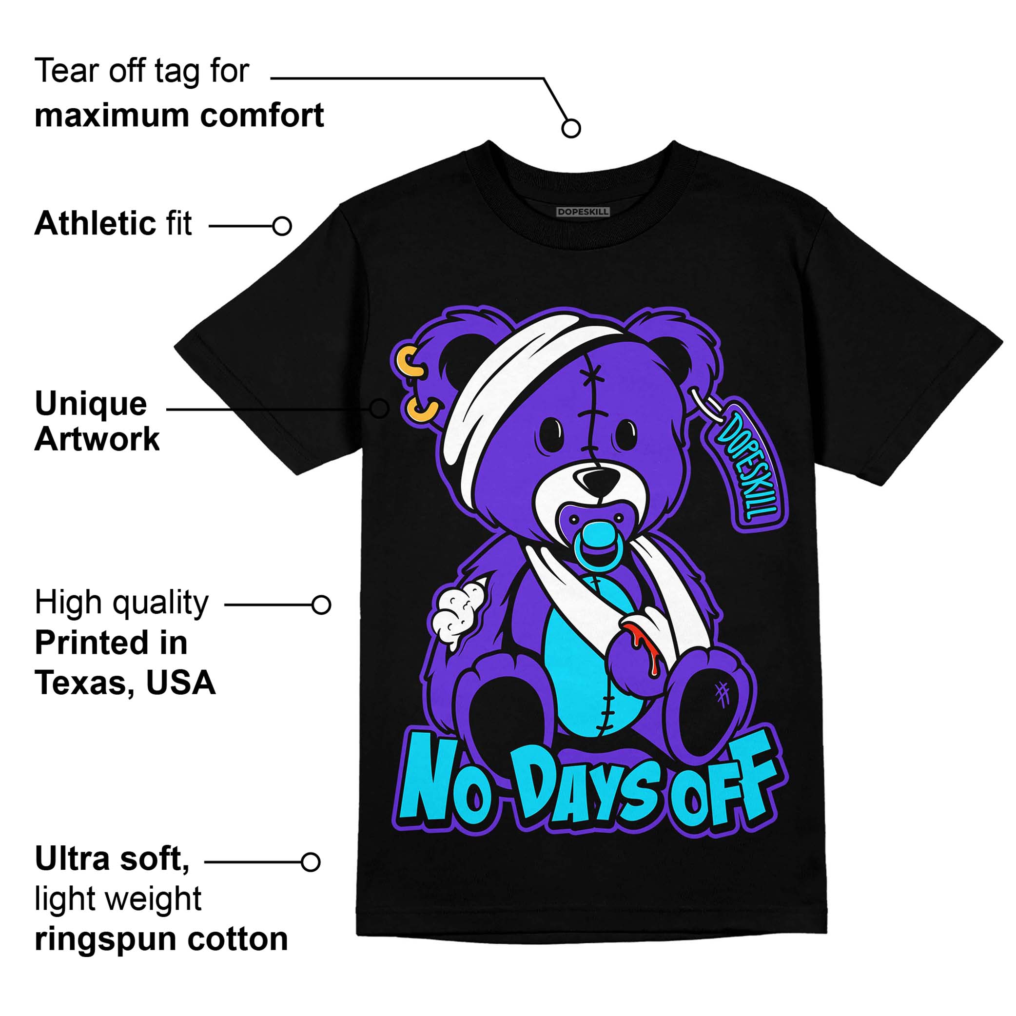 Aqua 6s superstreetwear T-Shirt Hurt Bear Graphic