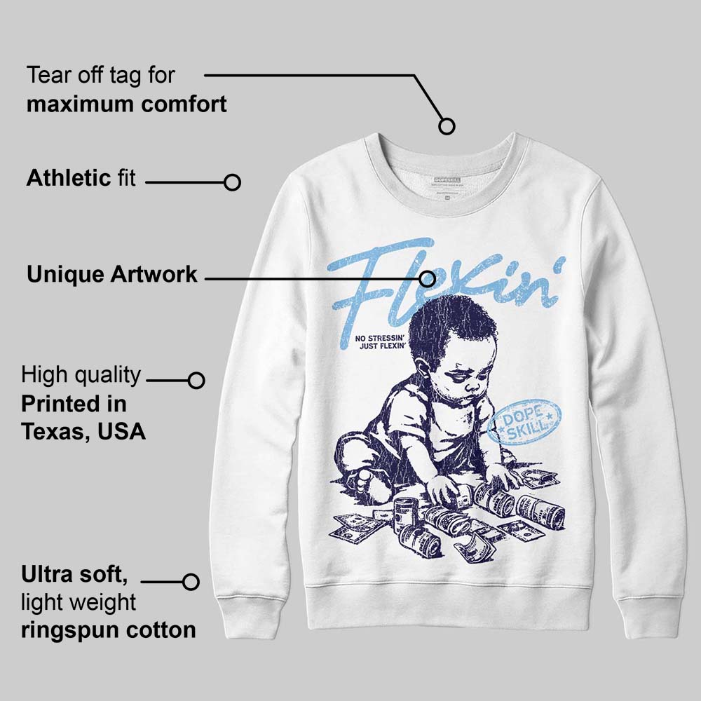 University Blue Collection superstreetwear Sweatshirt Flexin' Graphic