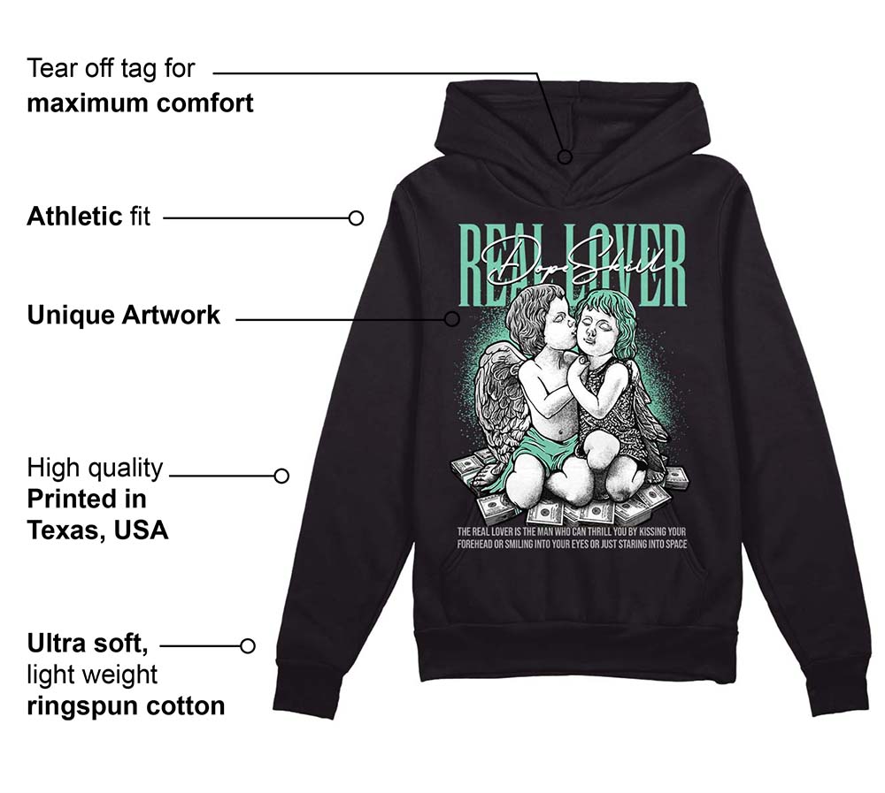 Green Glow 3s superstreetwear Hoodie Sweatshirt Real Lover Graphic