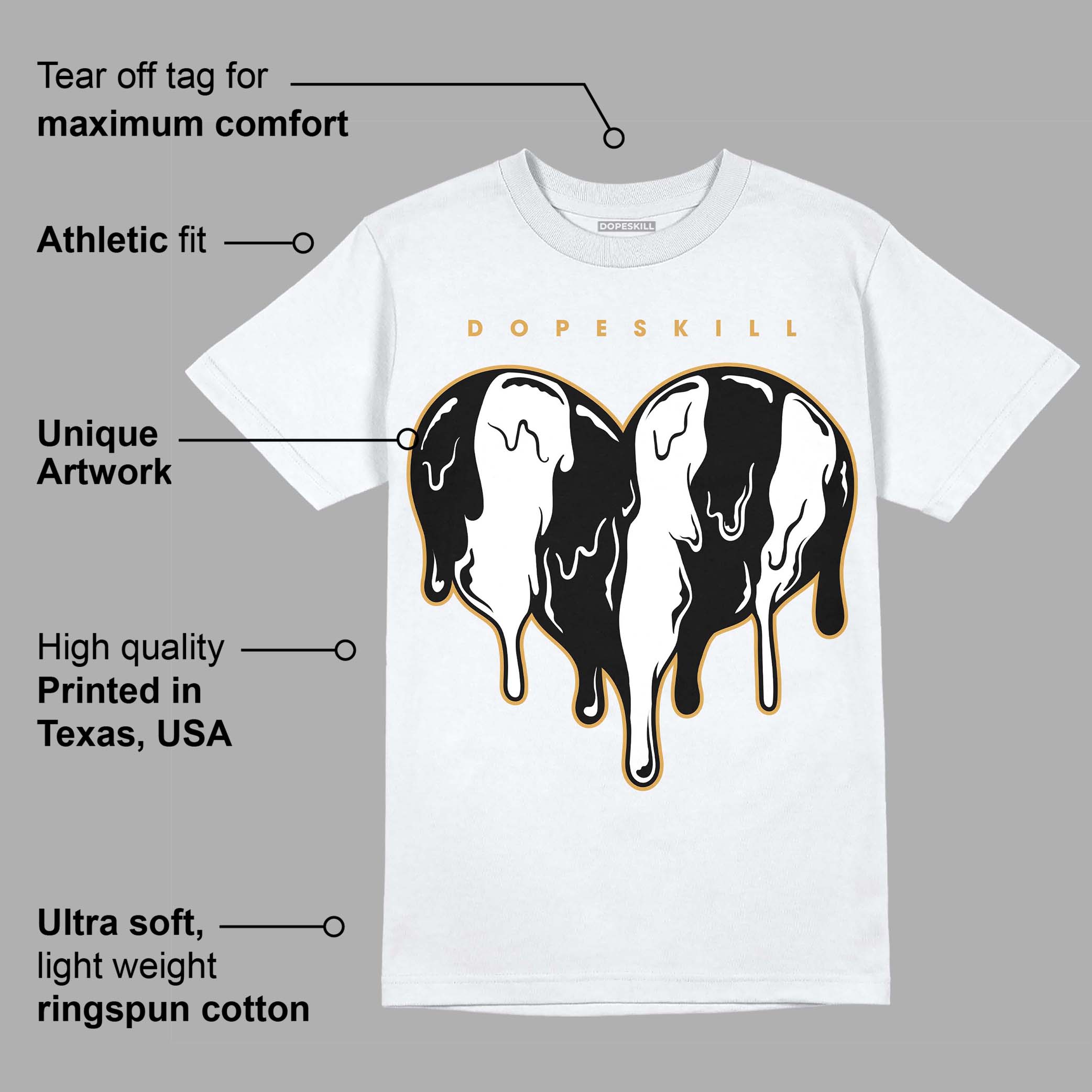 Gratitude 11s superstreetwear T-Shirt Slime Drip Heart Graphic