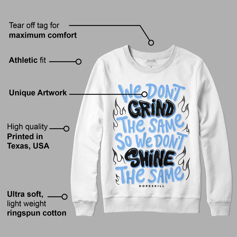 Powder Blue 9s superstreetwear Sweatshirt Grind Shine Graphic