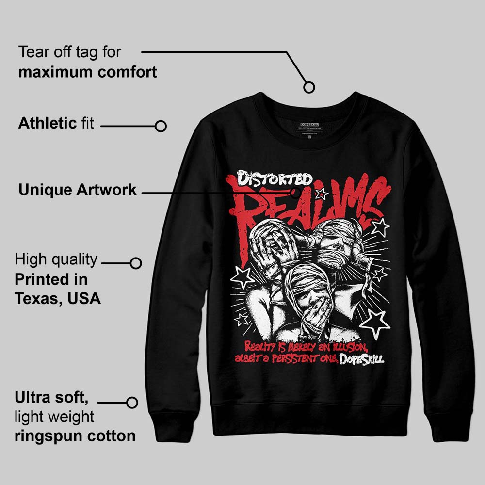 Black and White Collection superstreetwear Sweatshirt Distorted Realms Graphic