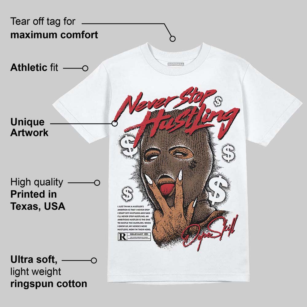 Olive 9s superstreetwear T-Shirt Never Stop Hustling Graphic