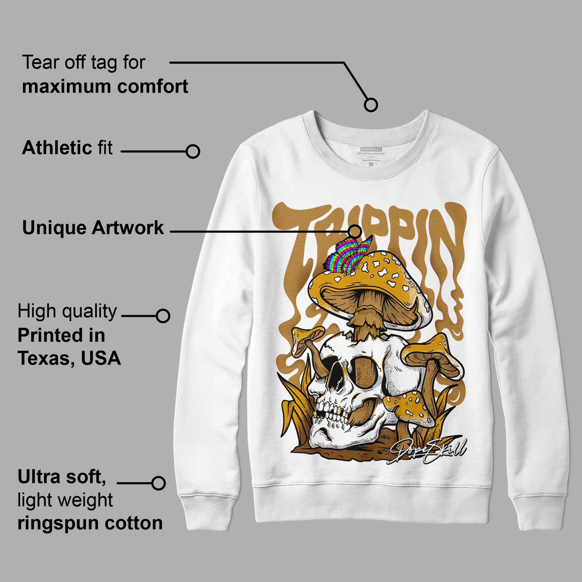 Wheat 13s superstreetwear Sweatshirt Trippin Graphic