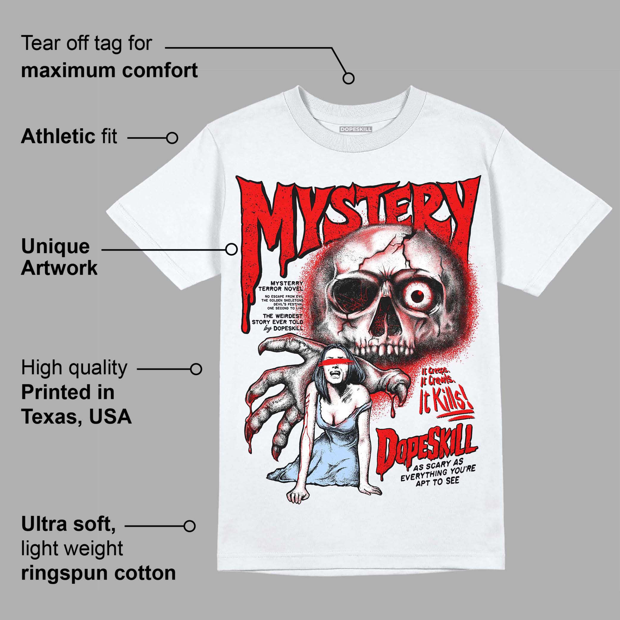 Cherry 11s superstreetwear T-Shirt Mystery Ghostly Grasp Graphic