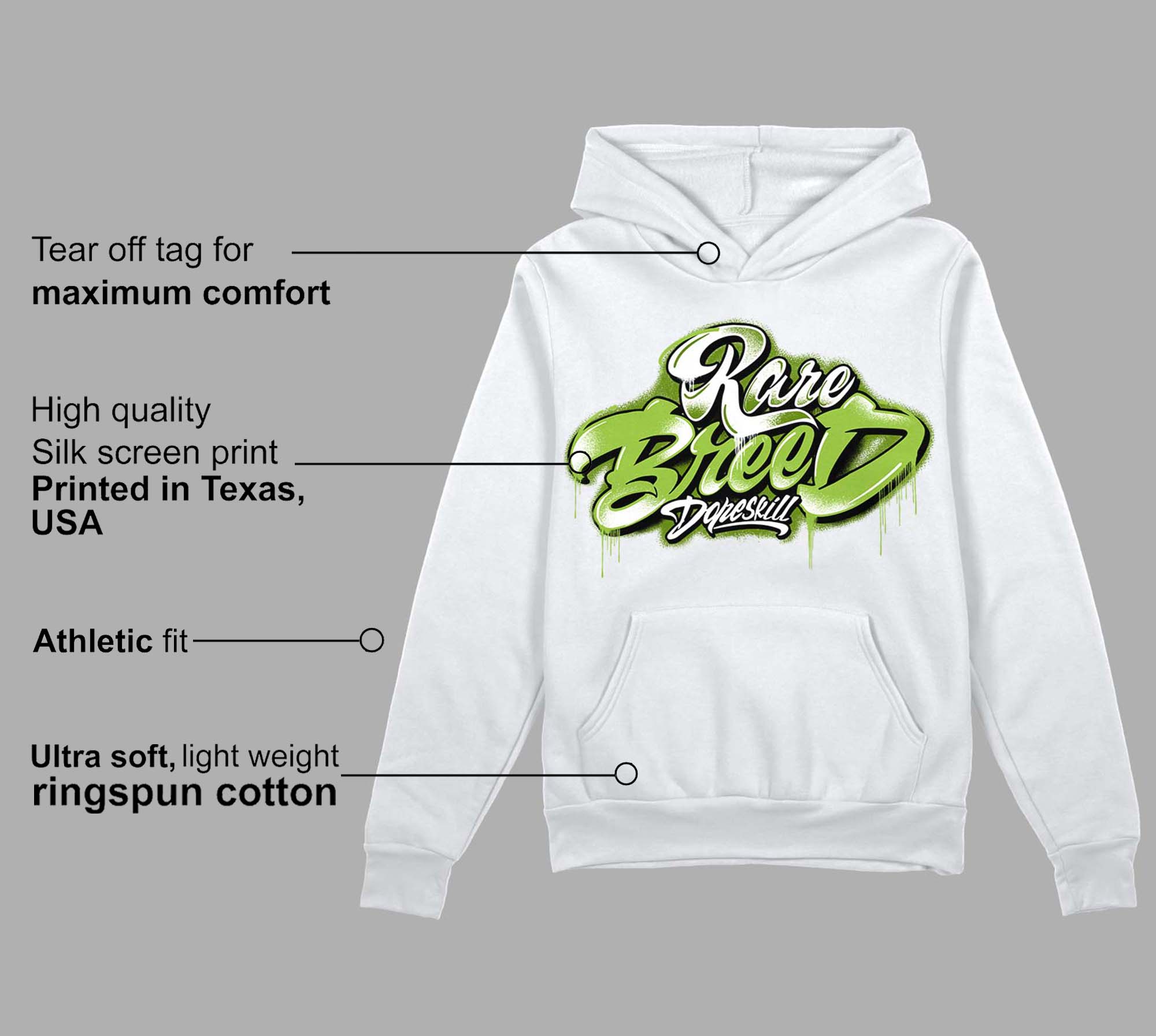 Dunk Low 'Chlorophyll' superstreetwear Hoodie Sweatshirt Rare Breed Type Graphic