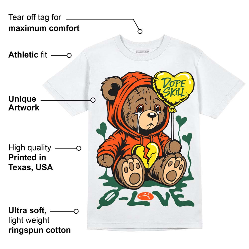 Dunk Team Dark Green Orange superstreetwear T-Shirt Broken Bear Graphic