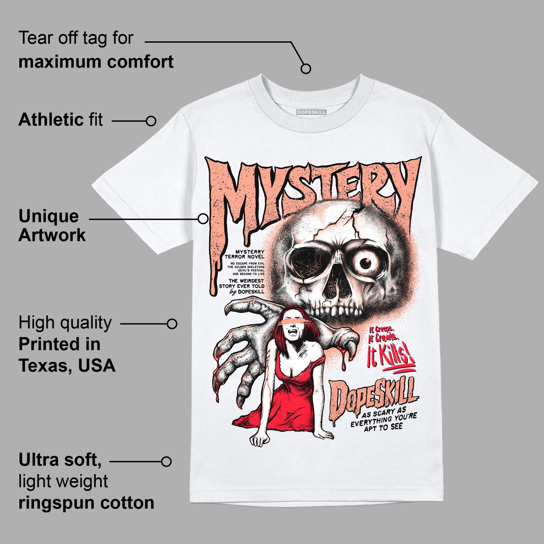 Crimson Bliss 5s superstreetwear T-Shirt Mystery Ghostly Grasp Graphic