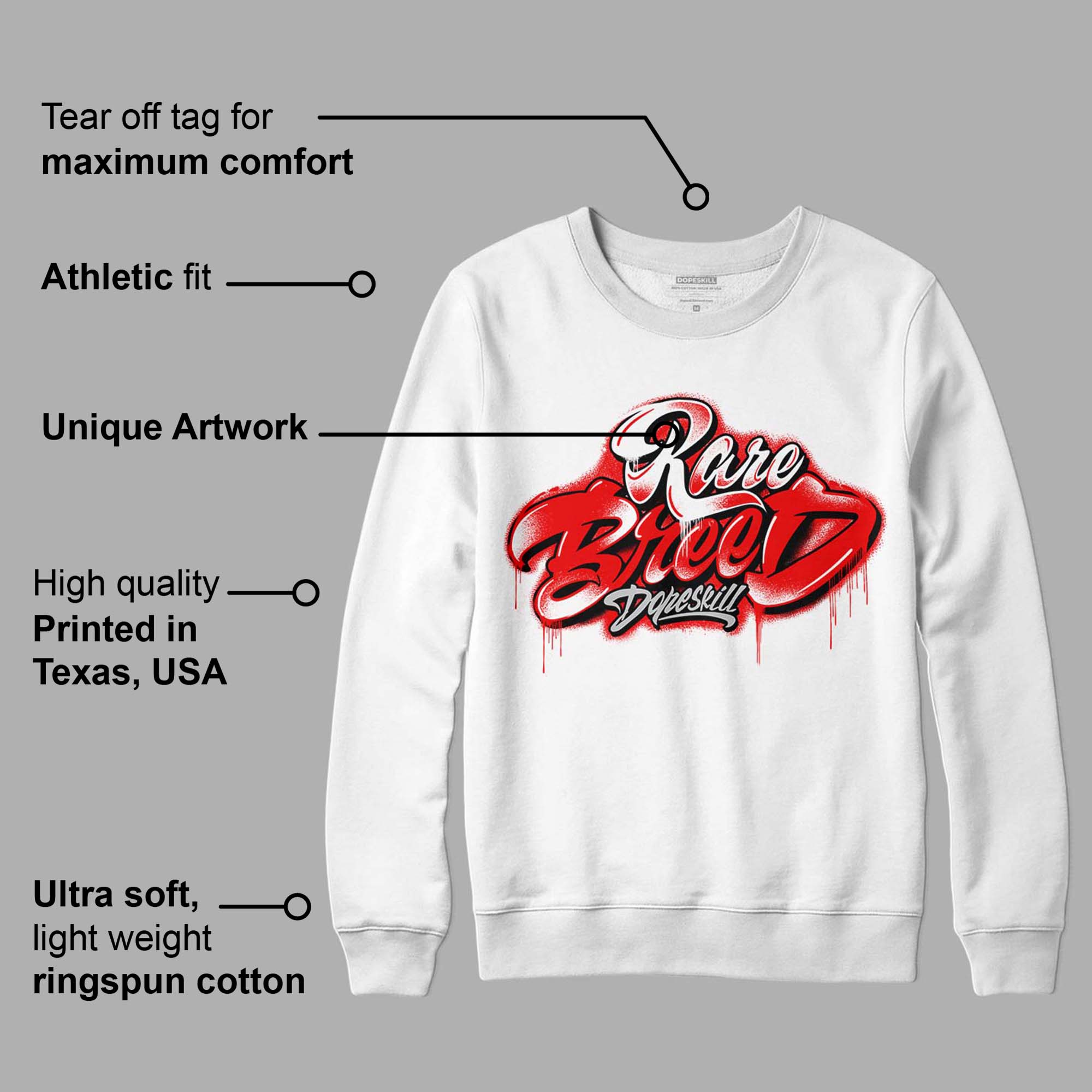 Cherry 12s superstreetwear Sweatshirt Rare Breed Type Graphic