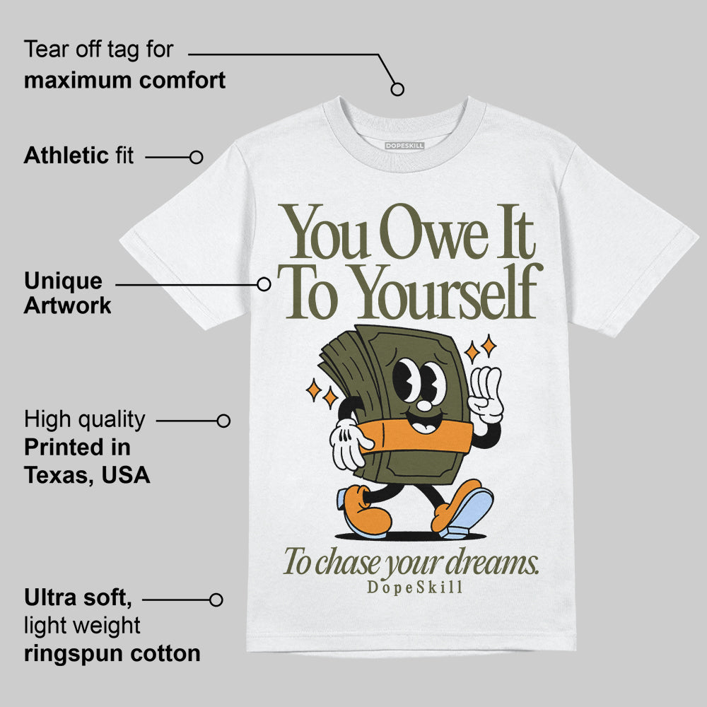Olive 5s superstreetwear T-Shirt Owe It To Yourself Graphic