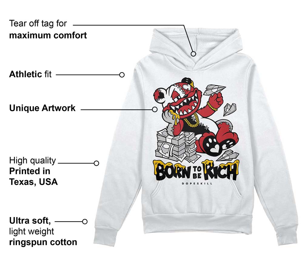 Red Taxi 12s superstreetwear Hoodie Sweatshirt Born To Be Rich Graphic