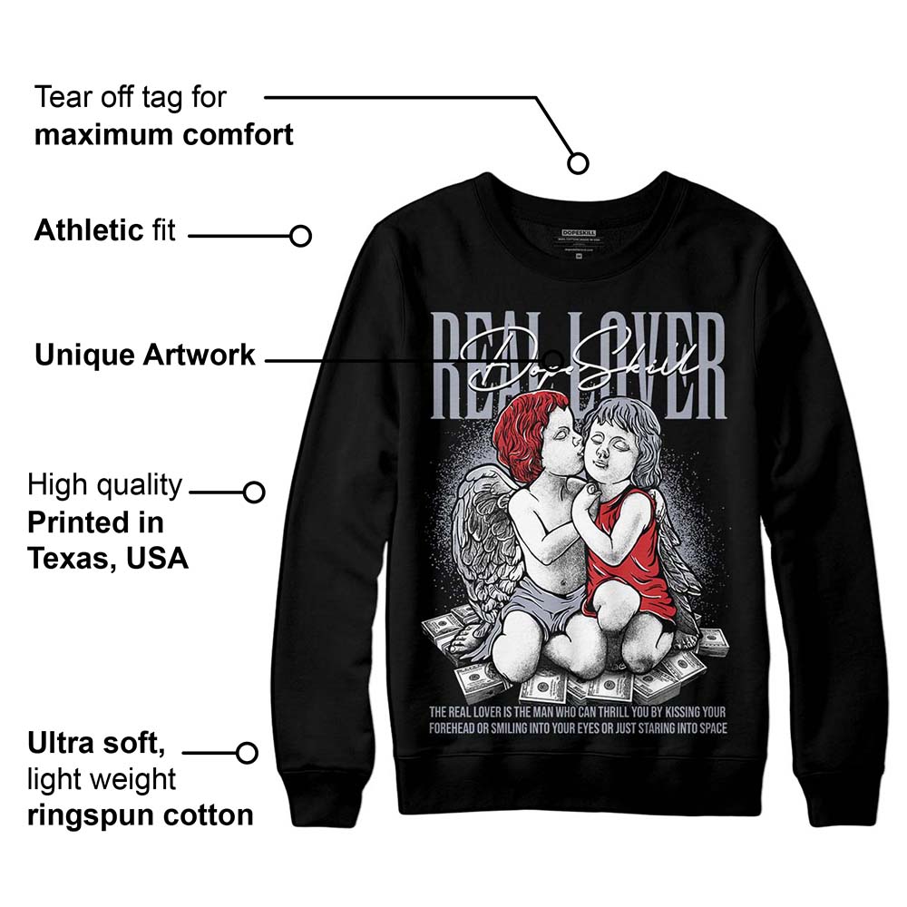 Bred Reimagined 4s superstreetwear Sweatshirt Real Lover Graphic