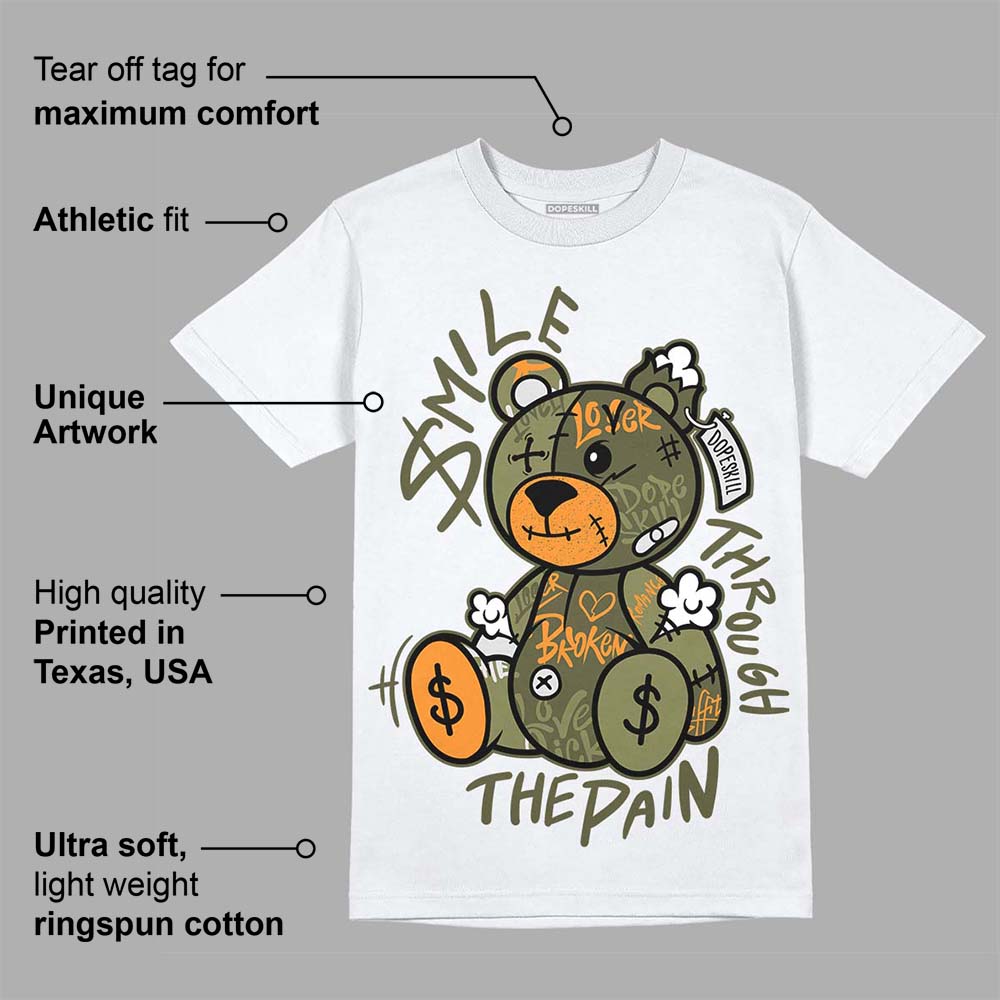 Olive 5s superstreetwear T-Shirt Smile Through The Pain Graphic