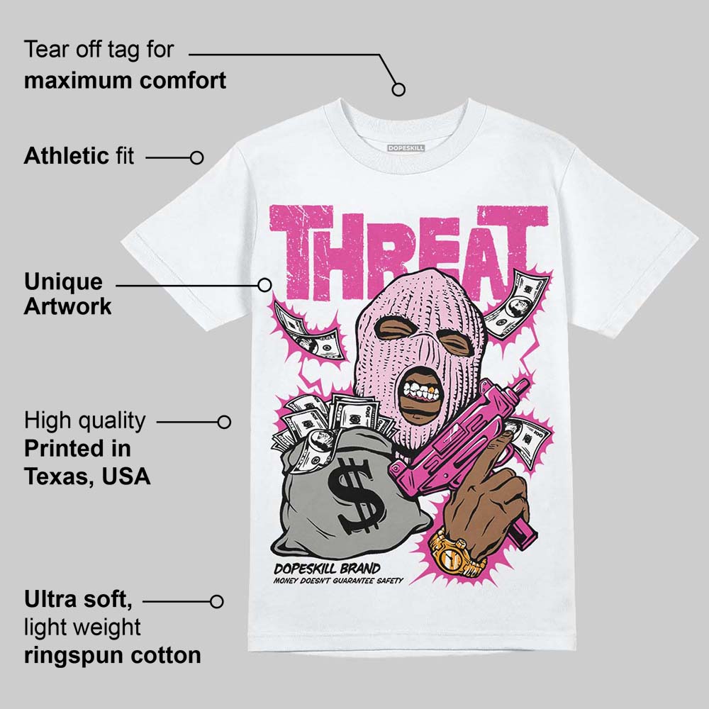 Triple Pink Dunk superstreetwear T-Shirt Under Threat Graphic
