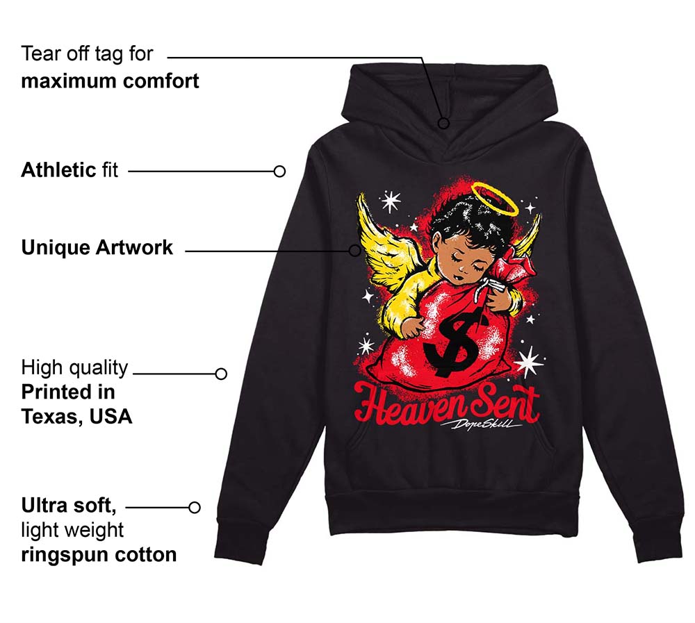 Red Thunder 4s superstreetwear Hoodie Sweatshirt Heaven Sent Graphic