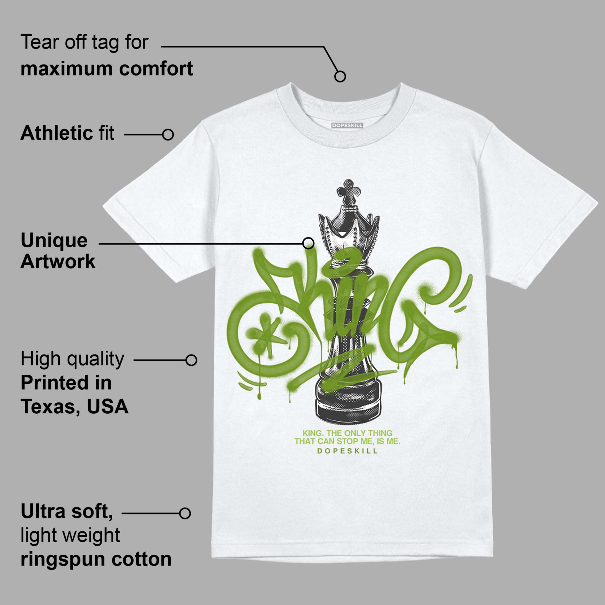 Dunk Low 'Chlorophyll' superstreetwear T-Shirt King Chess Graphic