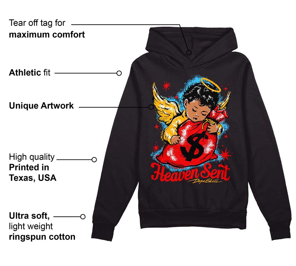 Red Collection superstreetwear Hoodie Sweatshirt Heaven Sent Graphic