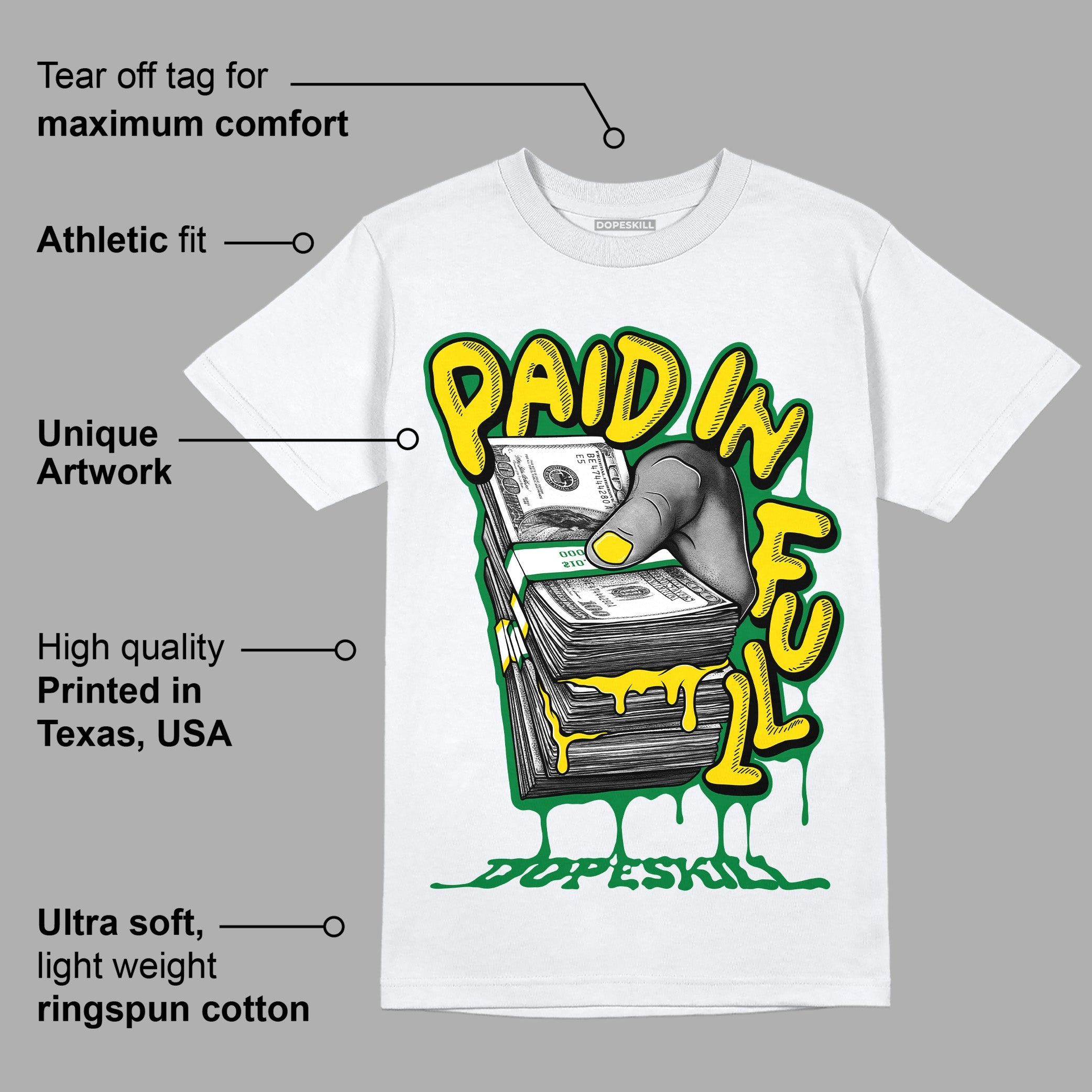 Dunk Low Reverse Brazil superstreetwear T-Shirt Paid In Full Graphic