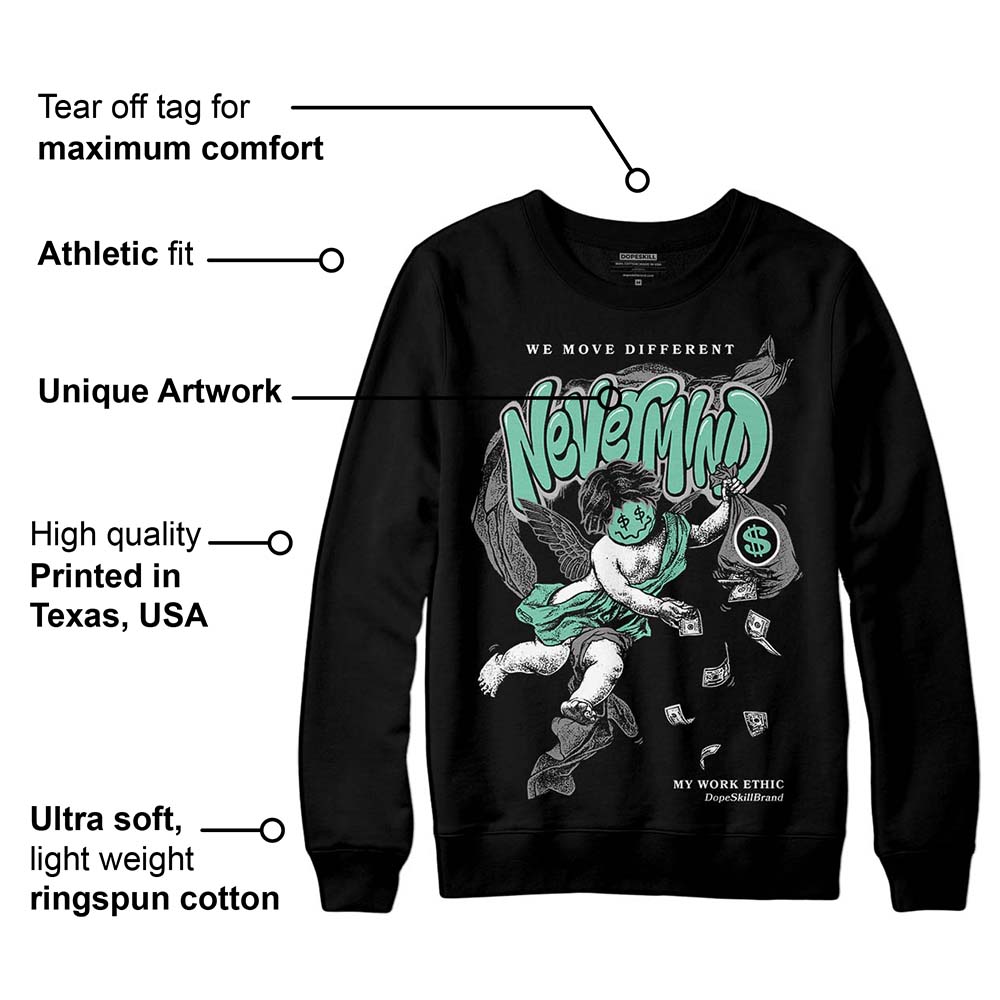 Green Glow 3s superstreetwear Sweatshirt Nevermind Graphic