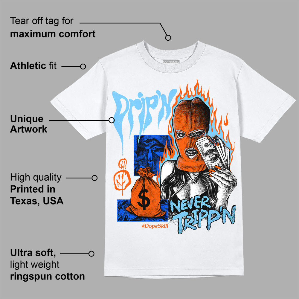 Dunk Futura University Blue superstreetwear T-Shirt Drip'n Never Tripp'n Graphic