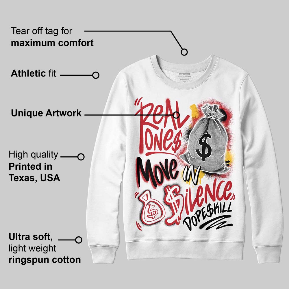 Ferrari 14s superstreetwear Sweatshirt Real Ones Move In Silence Graphic