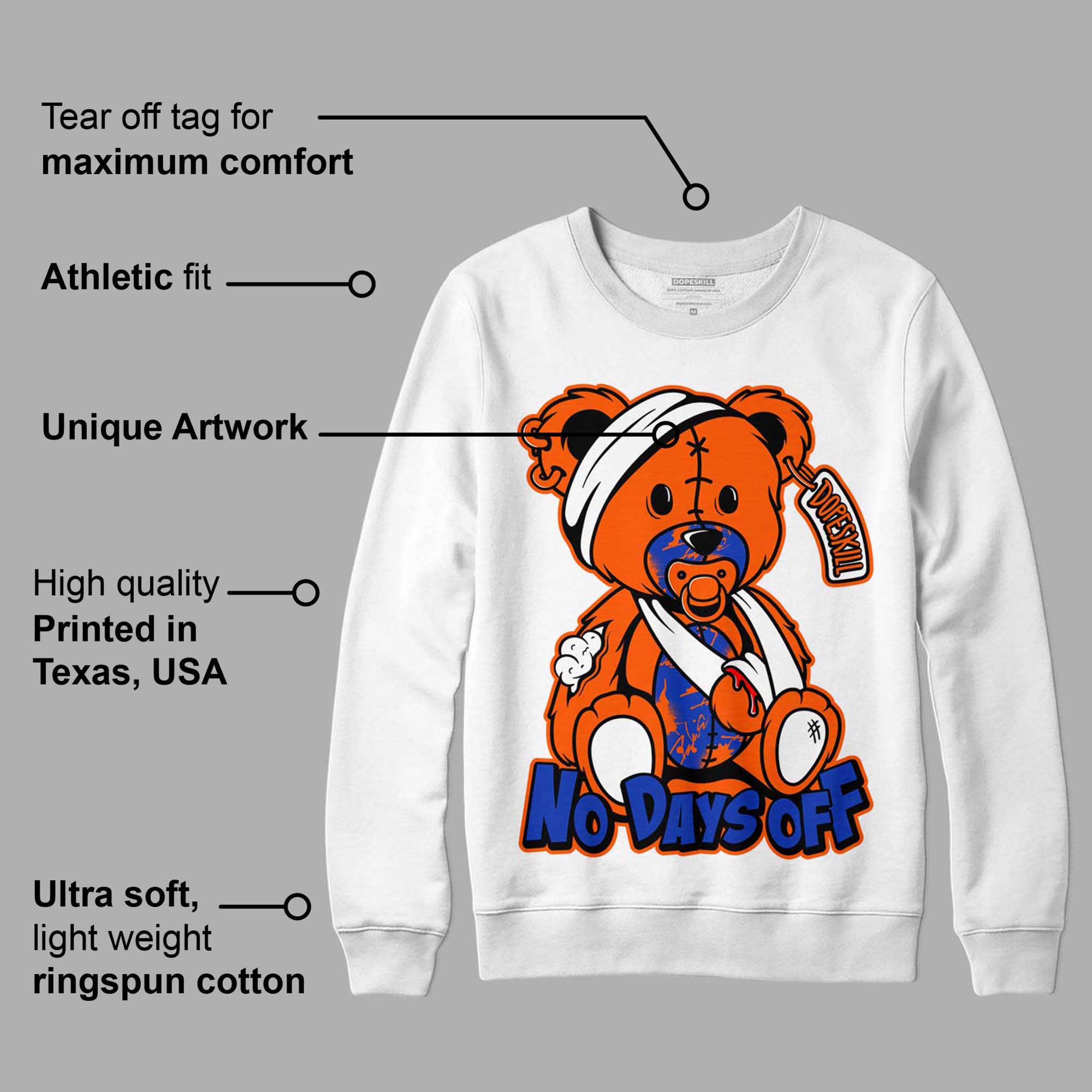Dunk Low Futura Orange Blaze superstreetwear Sweatshirt Hurt Bear Graphic