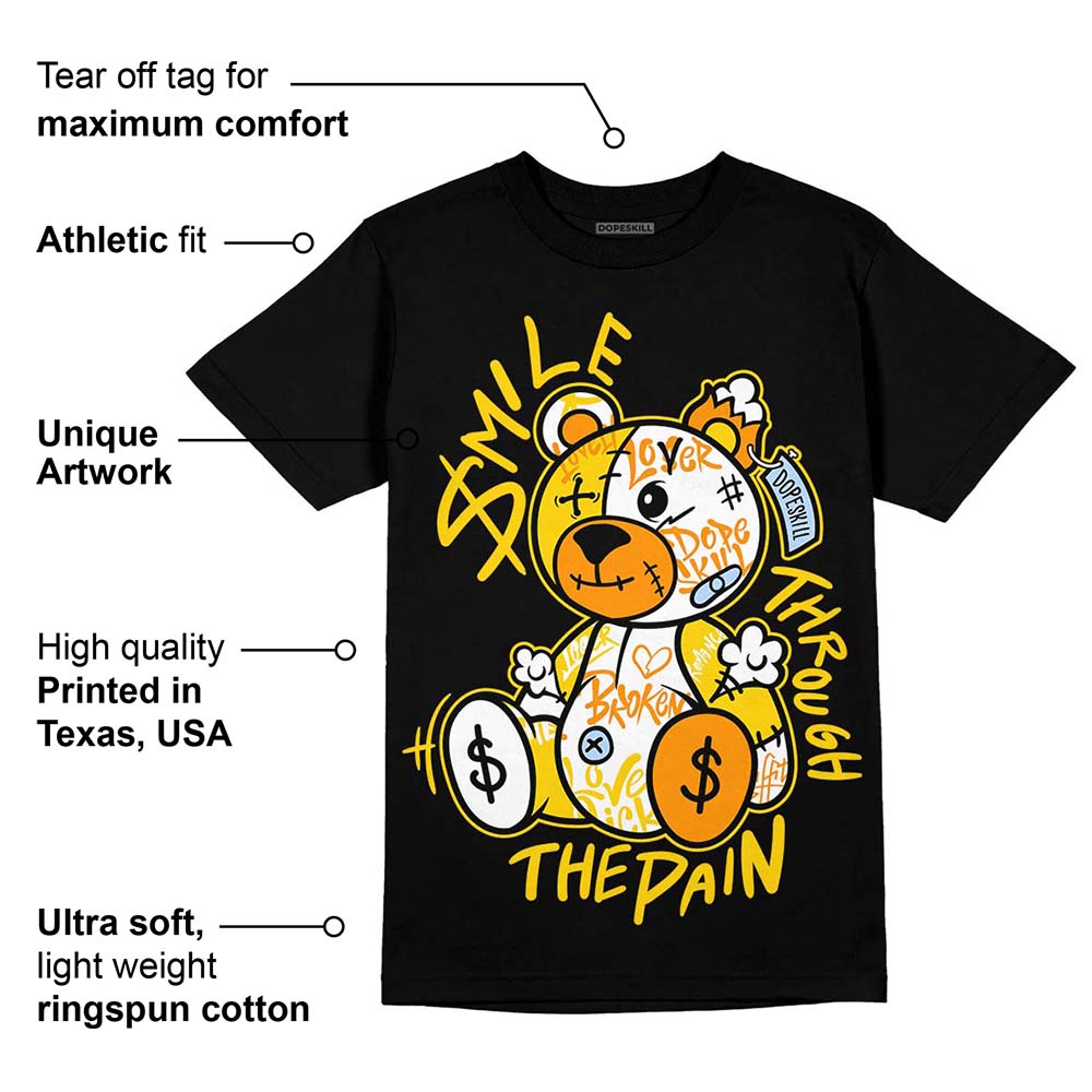 Yellow Ochre 6s superstreetwear T-Shirt Smile Through The Pain Graphic