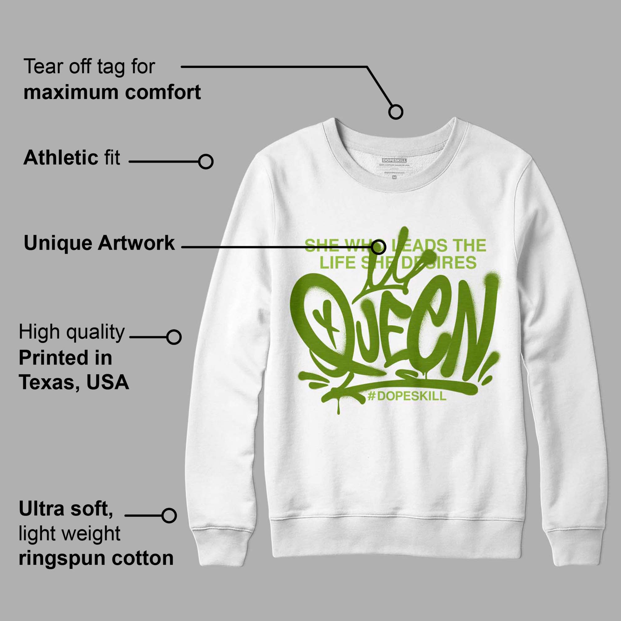 Dunk Low 'Chlorophyll' superstreetwear Sweatshirt Queen Graphic
