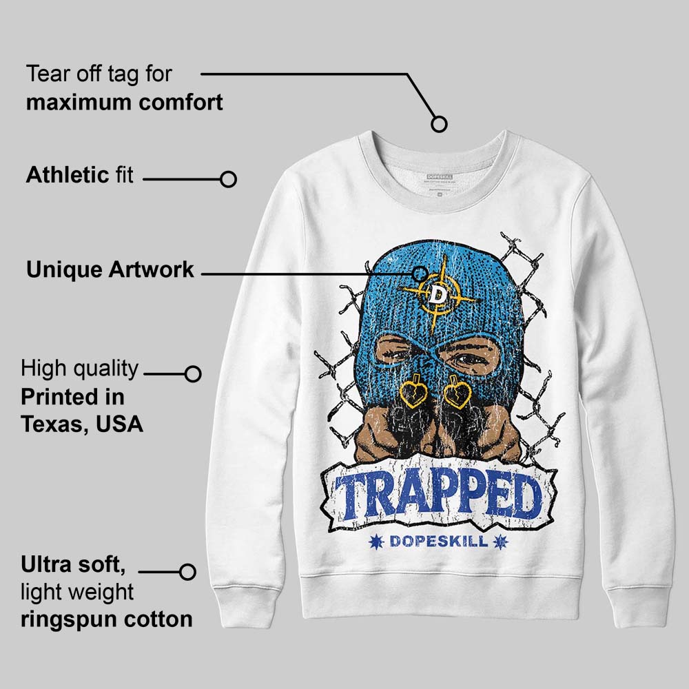 Royal Blue Collection superstreetwear Sweatshirt New Trapped Graphic