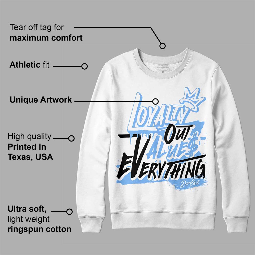 Powder Blue 9s superstreetwear Sweatshirt LOVE Graphic