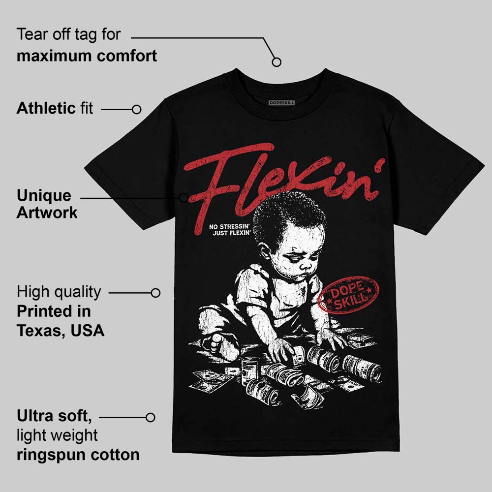 Flu Game 12s superstreetwear T-Shirt Flexin' Graphic