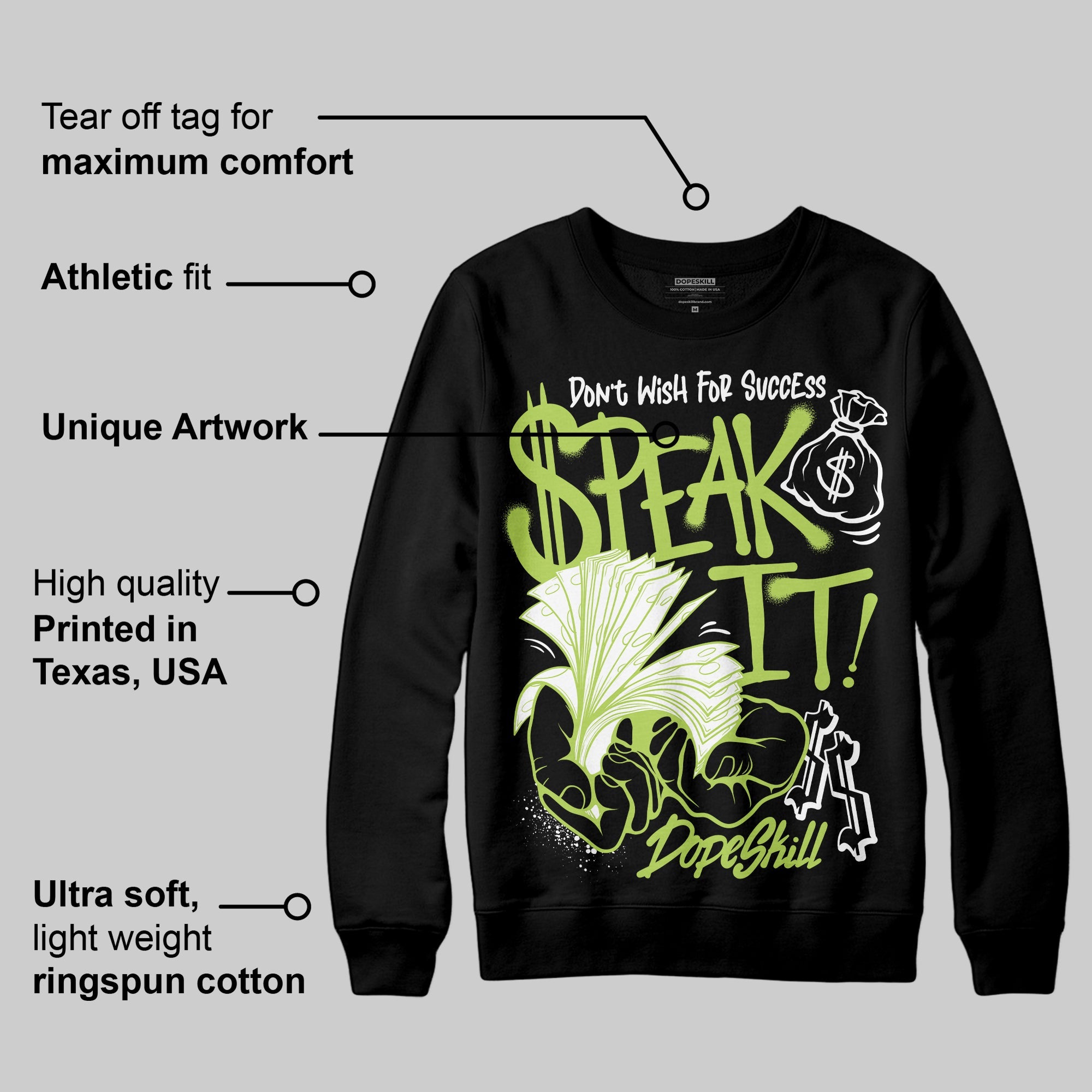 Bright Cactus 13s superstreetwear Sweatshirt Speak It Graphic