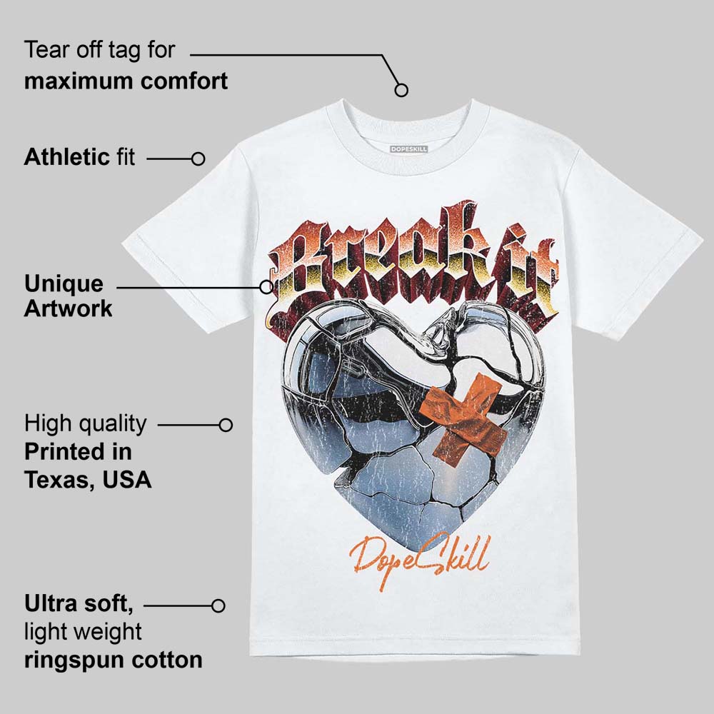 Orange Black White superstreetwear T-Shirt Break It Graphic