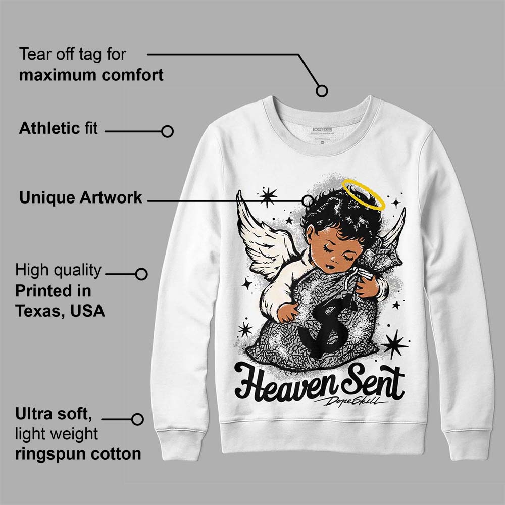 Off Noir 3s superstreetwear Sweatshirt Heaven Sent Graphic