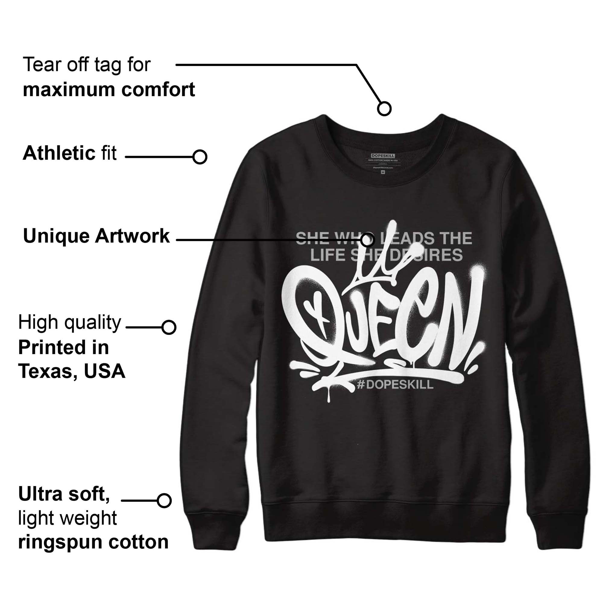 Dunk Low Panda White Black superstreetwear Sweatshirt Queen Graphic