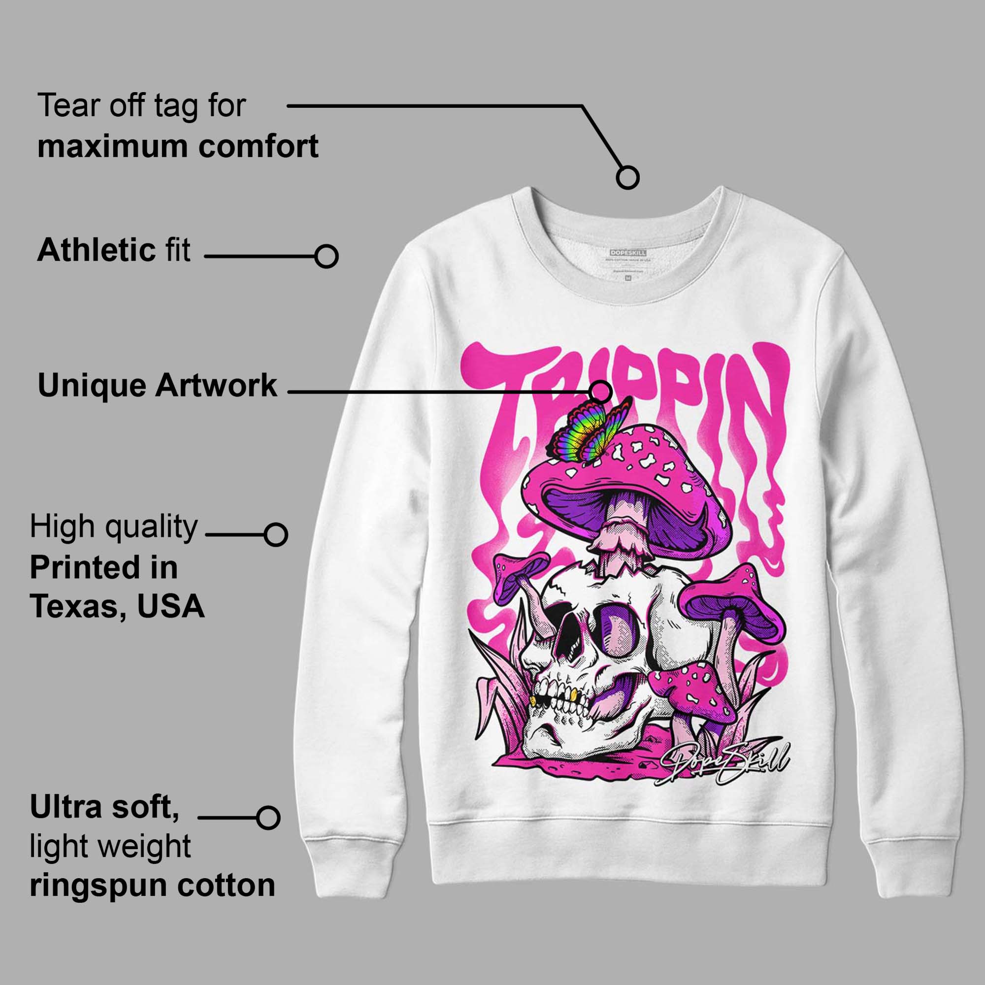 Pink Collection superstreetwear Sweatshirt Trippin Graphic