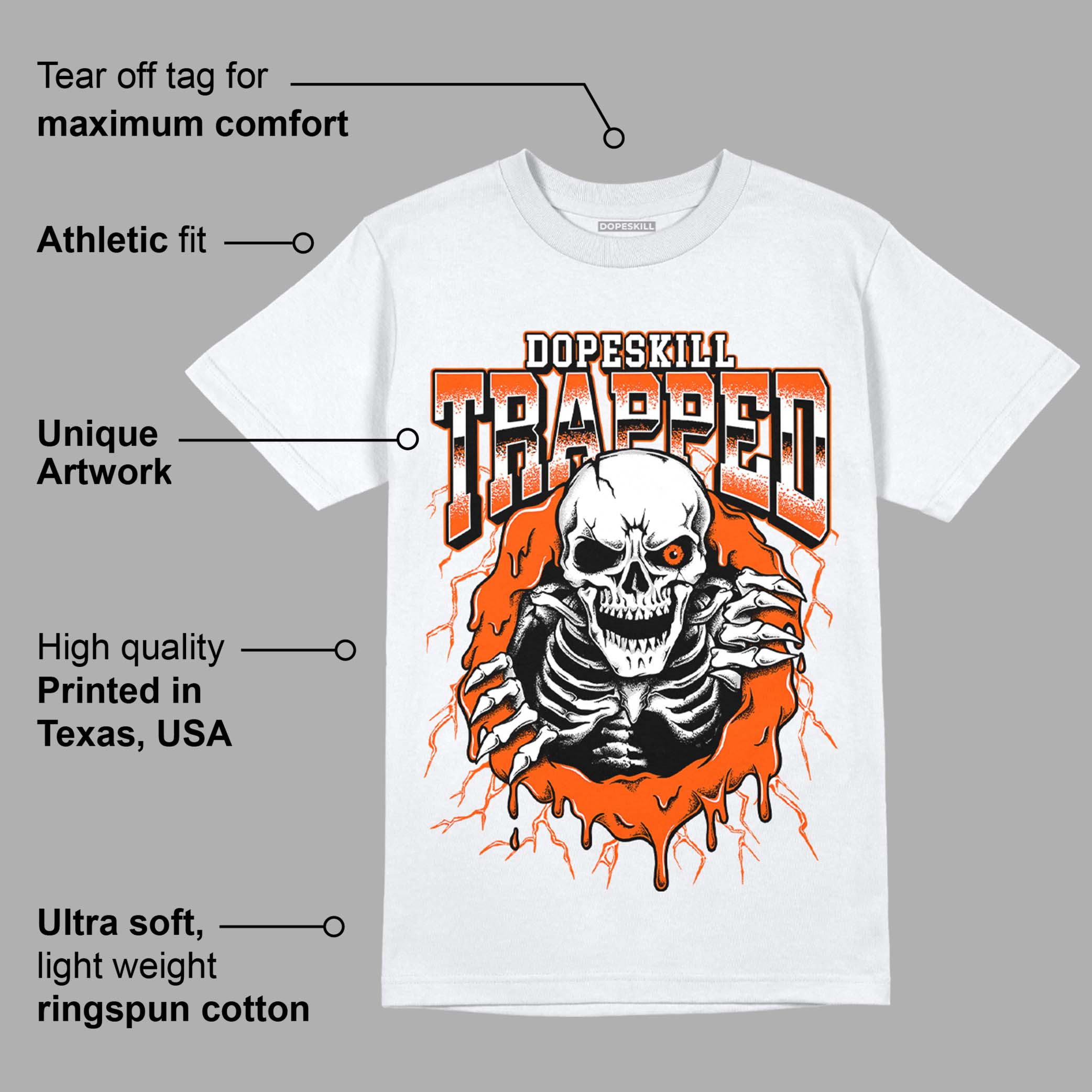 Orange Milk superstreetwear T-Shirt Trapped Halloween Graphic