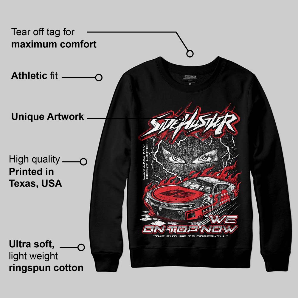 Black and White Collection superstreetwear Sweatshirt New Side Hustler Graphic