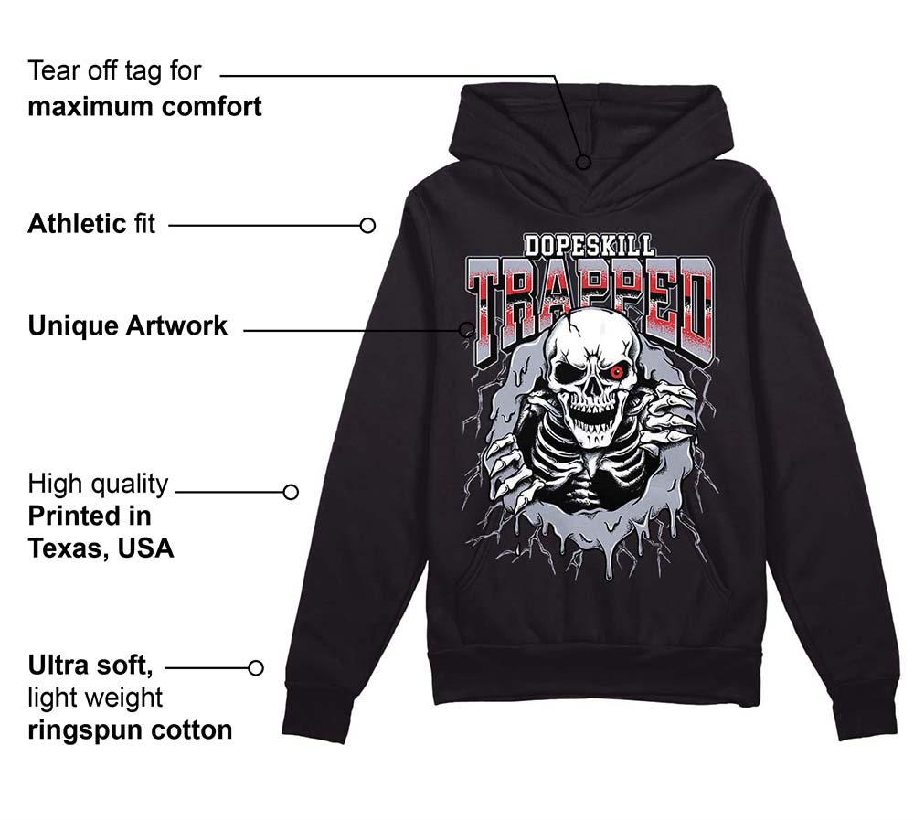 Bred Reimagined 4s superstreetwear Hoodie Sweatshirt Trapped Halloween Graphic