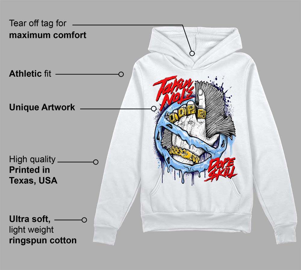 Powder Blue 9s superstreetwear Hoodie Sweatshirt Takin No L's Graphic
