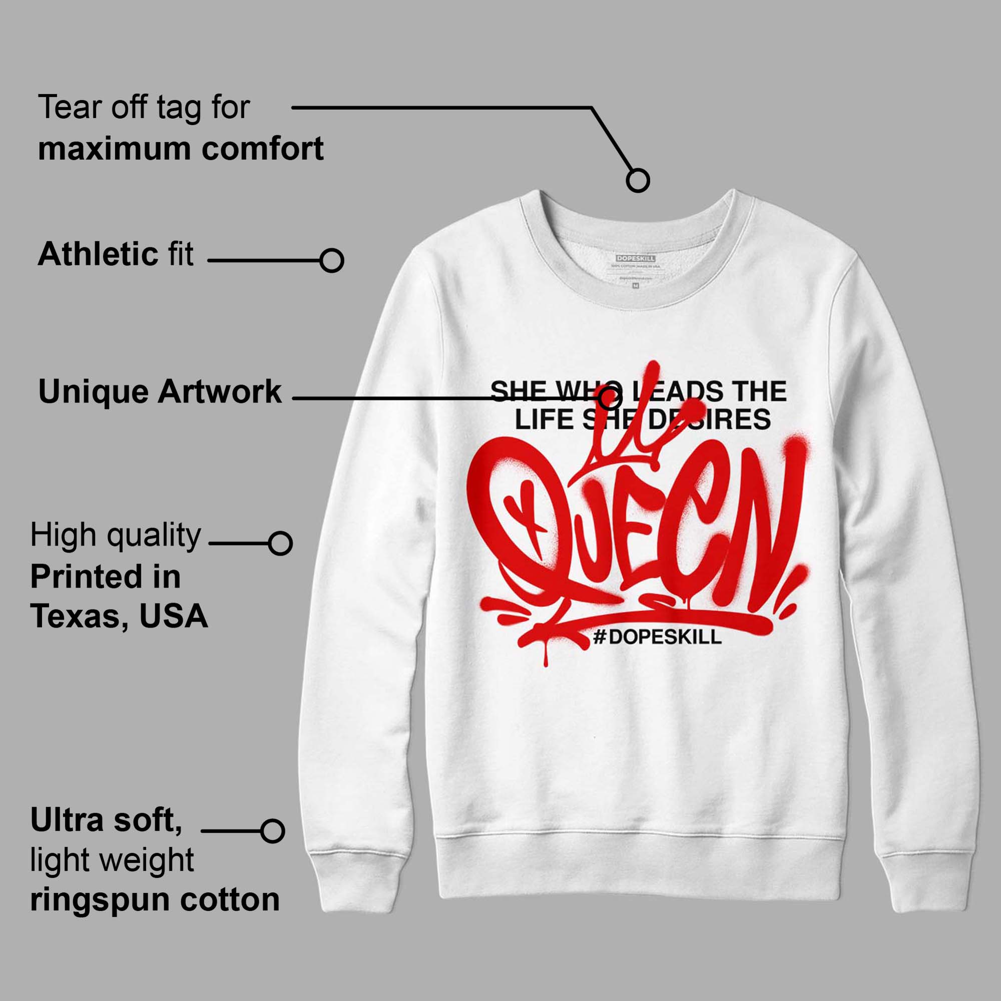 Red Cement 4S superstreetwear Sweatshirt Queen Graphic