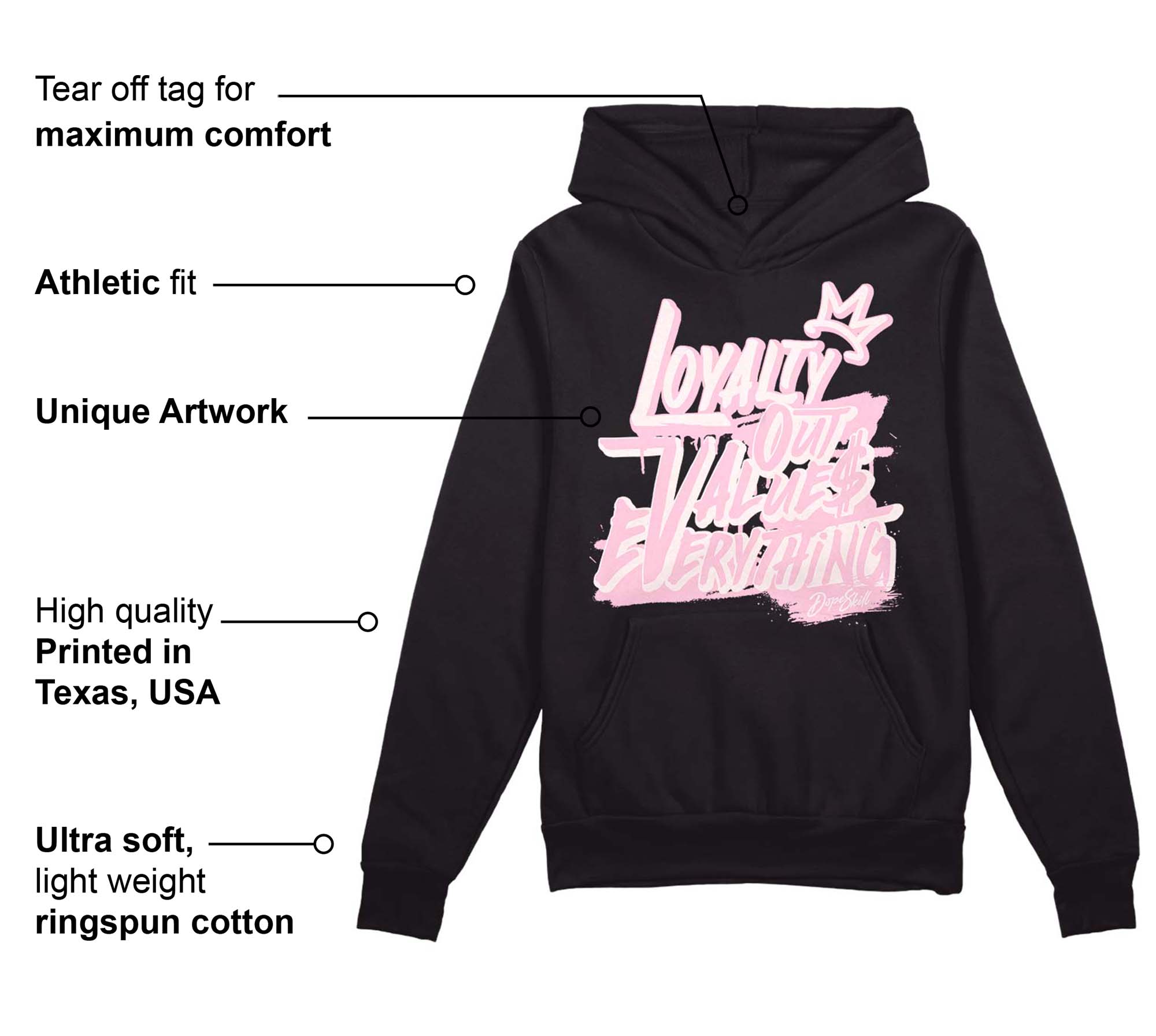 Dunk Low Pink Foam superstreetwear Hoodie Sweatshirt LOVE Graphic