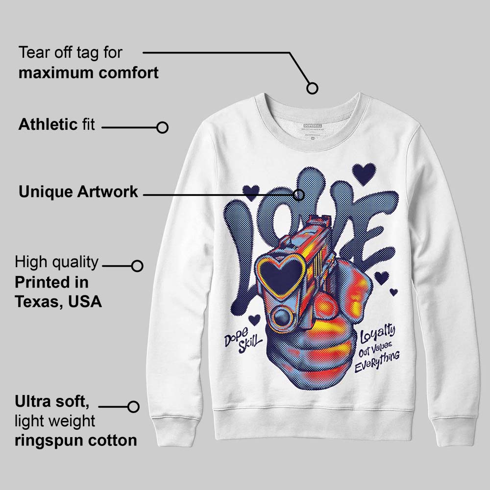 University Blue 6s superstreetwear Sweatshirt Love Shot Graphic