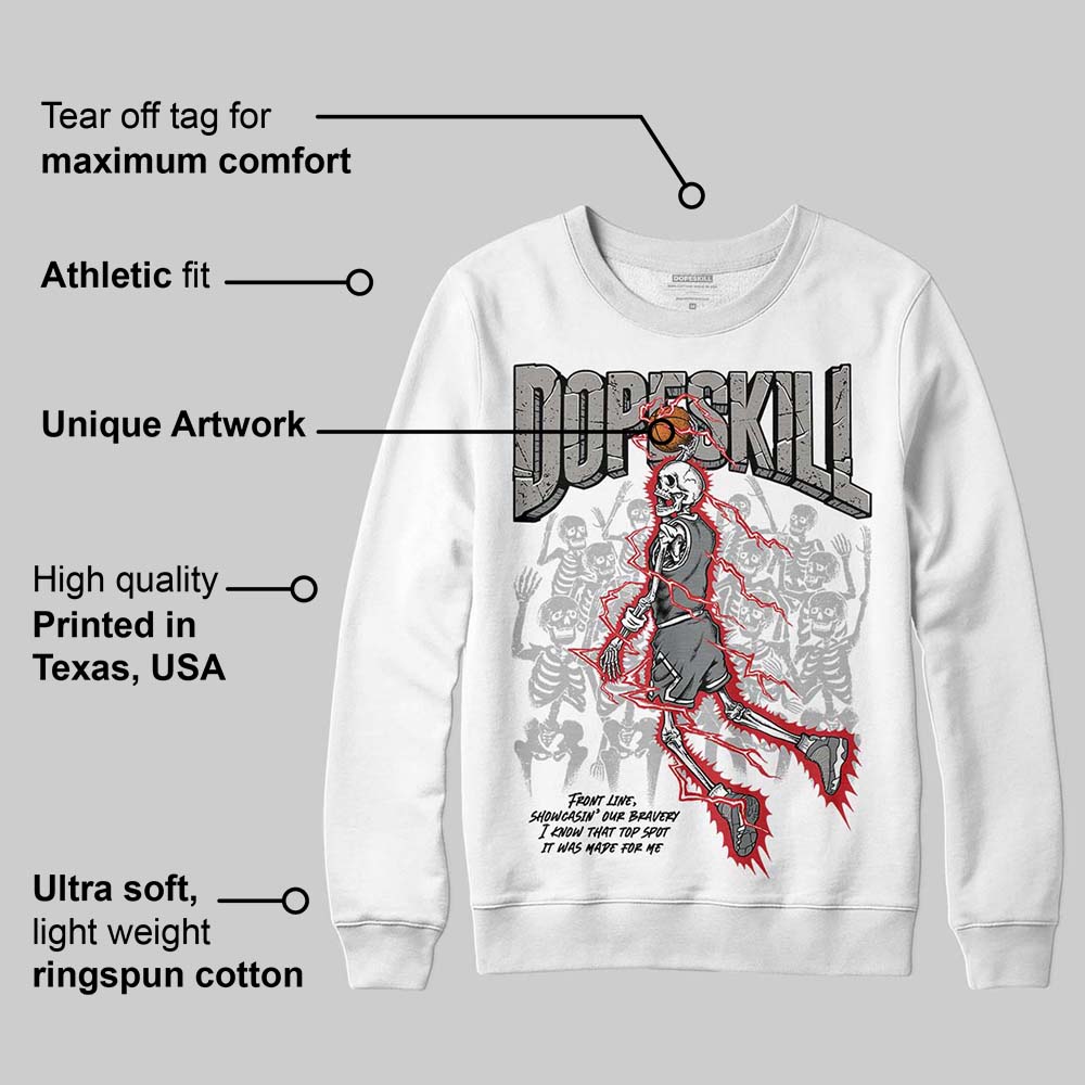Cool Grey 9s superstreetwear Sweatshirt Thunder Dunk Graphic
